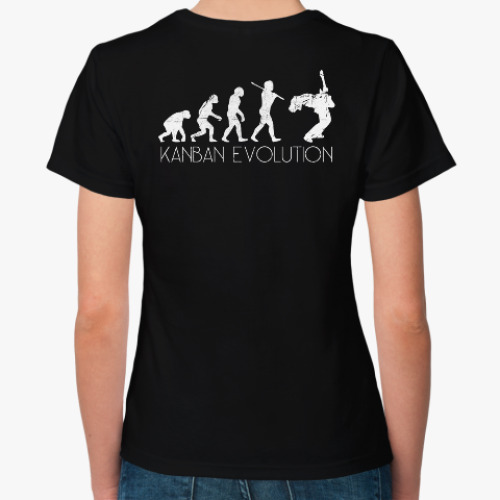 Женская футболка с принтом Be Agile