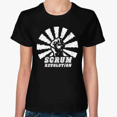 Женская футболка с принтом Be Agile