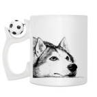 Кружка с футбольным мячиком