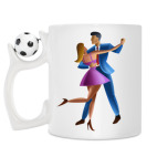 Кружка с футбольным мячиком