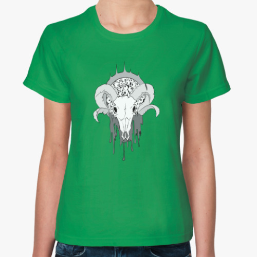 Женская футболка с принтом Сатан