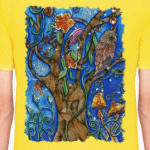 Сова в волшебном лесу