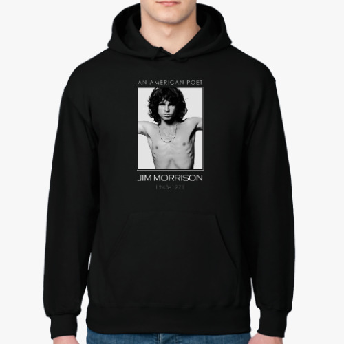 Толстовка худи с принтом Джим Моррисон