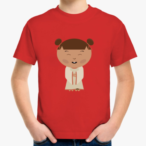 Детская футболка с принтом Японская девочка