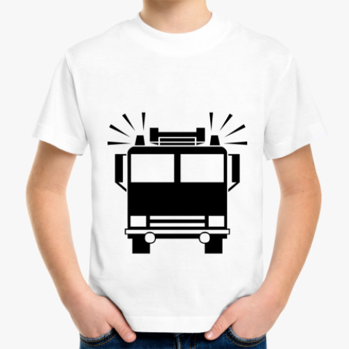 Детская футболка с принтом машина