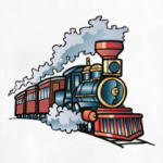 Старинный паровоз