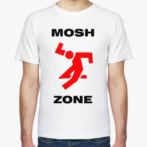 Футболка с принтом mosh zone, мош