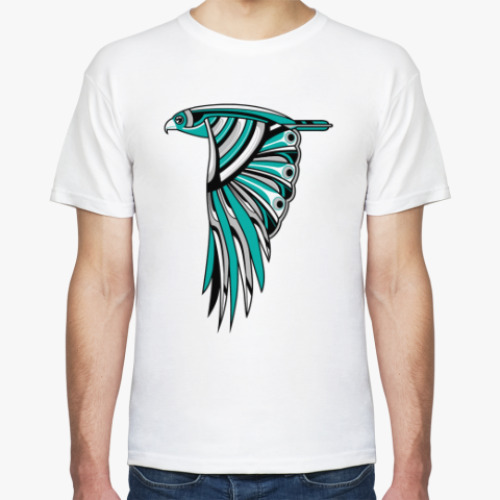 Футболка с принтом Ястреб