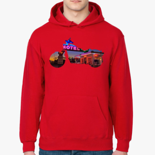 Толстовка худи Мотопейзаж