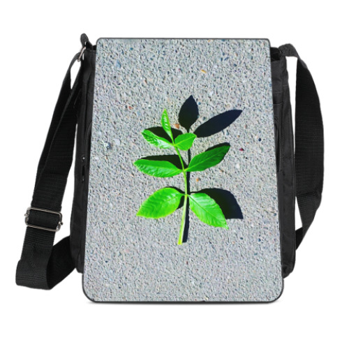 Сумка-планшет с принтом Ветвь на дороге