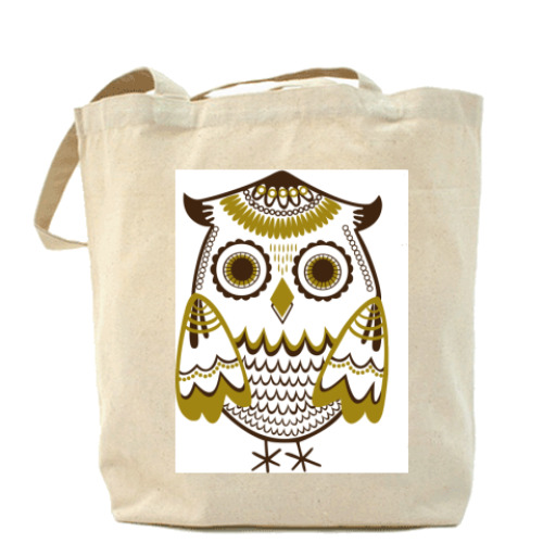 Сумка шоппер с принтом Сова
