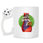 Кружка с футбольным мячиком