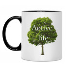 Кружка двухцветная