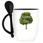 Кружка с ложкой