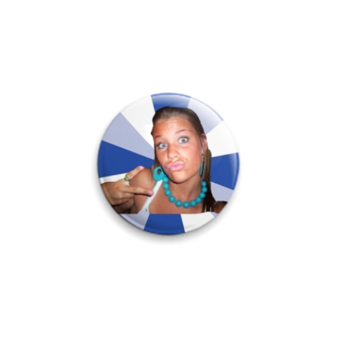 Значок 25мм с принтом  Жертва Контакта