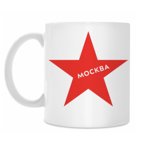 Кружка с принтом логотип Москвы