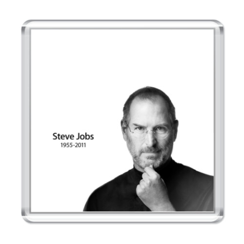 Магнит с принтом Steve Jobs