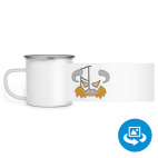 Кружка металлическая белая (круговая запечатка)