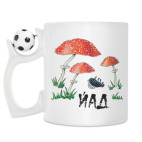 Кружка с футбольным мячиком