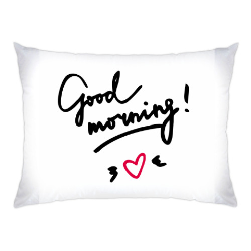 Подушка с принтом Good morning/Доброе утро