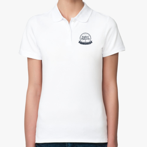 Женская рубашка поло (печать) с принтом Seafarer Shipworks