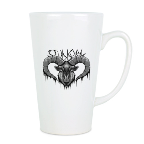 Чашка Латте с принтом Stubborn