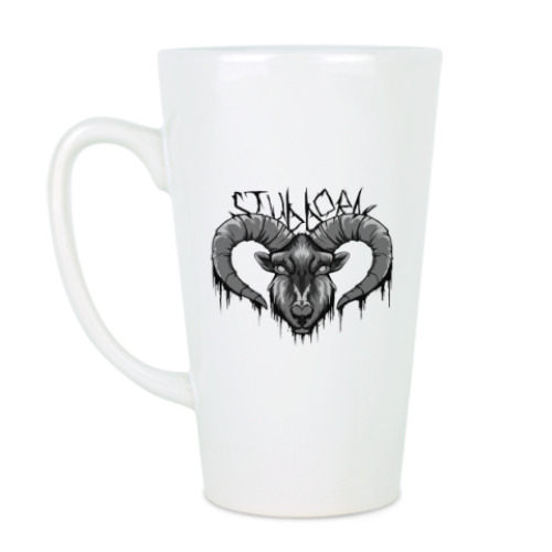 Чашка Латте с принтом Stubborn