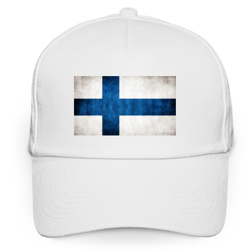 Кепка бейсболка с принтом 'Финский флаг'