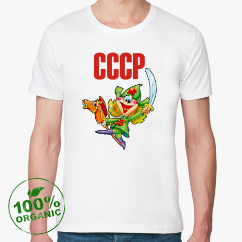 Футболка из органик-хлопка с принтом СССР