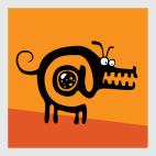 Постер 50 х 50 см Собакасобака