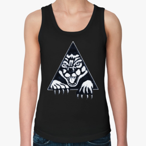 Женская майка с принтом Пантера