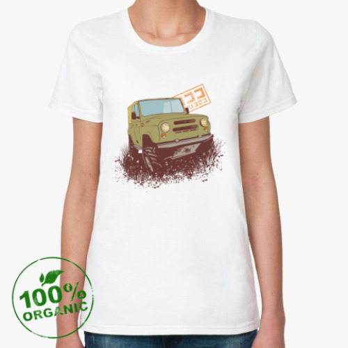 Женская футболка из органик-хлопка 4х4 Off Road УАЗ