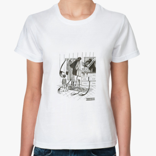 Классическая футболка с принтом Арт принт