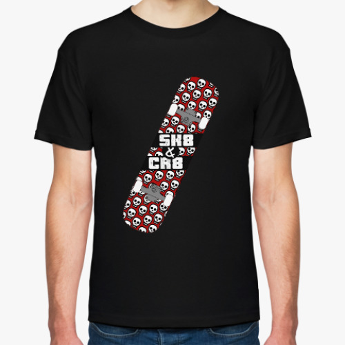 Футболка с принтом Sk8 and Cr8