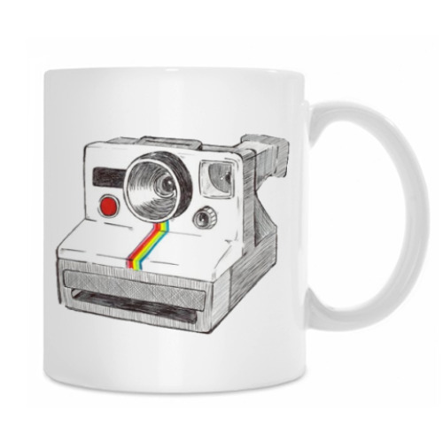 Кружка с принтом Полароид