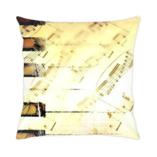 Подушка с принтом Музыка