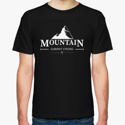 Футболка с принтом Горы. Знак.(Mountain)