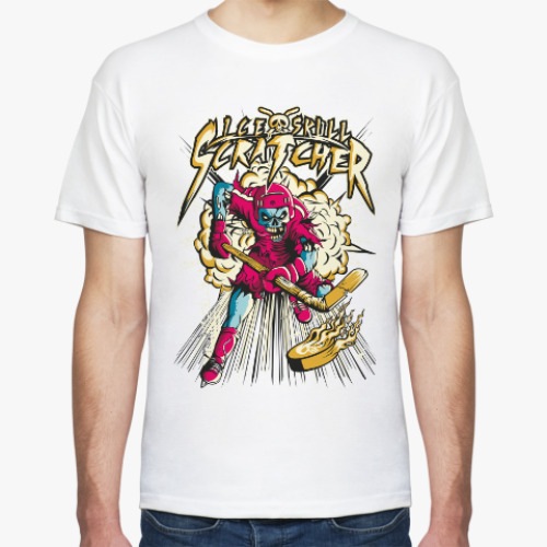 Футболка с принтом Хоккеист