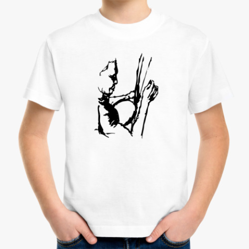 Детская футболка с принтом капоэйра
