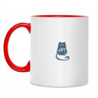 Двухцветная кружка кот