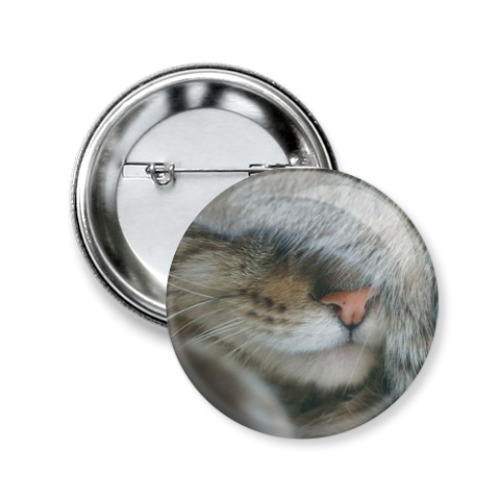 Значок 50мм с принтом Мррр