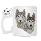 Кружка с футбольным мячиком