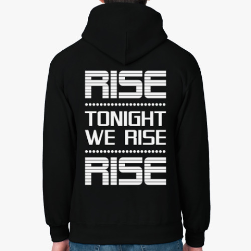 Толстовка худи с принтом RISE and revolution