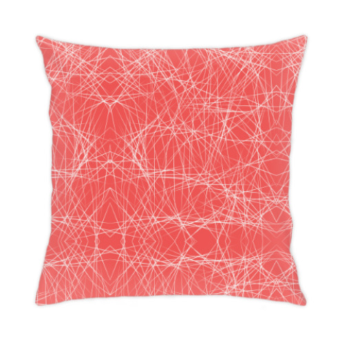 Подушка с принтом абстракция