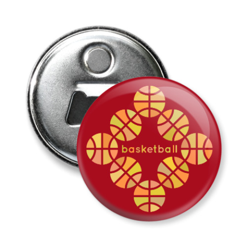 Магнит-открывашка Баскетбольные мячи