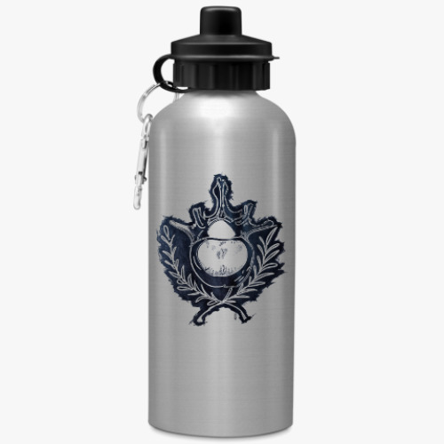 Бутылка с карабином (500 мл) с принтом Кости