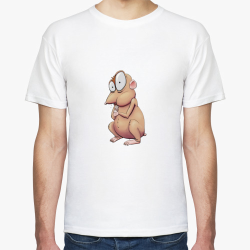 Футболка с принтом Hamster Power