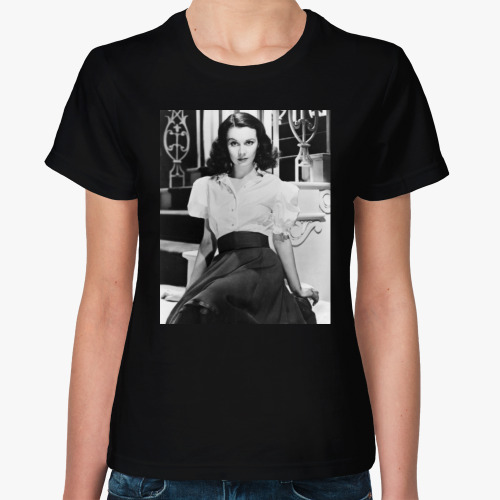 Женская футболка с принтом Вивьен Ли / Vivien Leigh