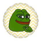 Подушка &quot;круг&quot;, 35x35 см Лягушонок Пепе