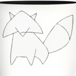 Лисенок контур